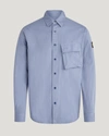 Belstaff Scale Shirt In Blue Flint