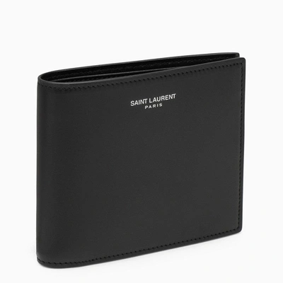 Saint Laurent Black Leather Bi-fold Wallet Men