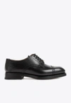 Gucci Men's Rooster Brogue Leather Derby Shoes In Black