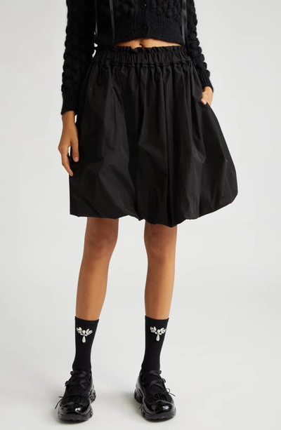 Simone Rocha Flared Mini Skirt In Black