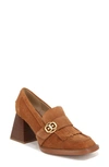 Sam Edelman Quinly Block Heel Loafer Frontier In Brown