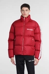 Palm Angels Puffer In Red Polyamide In Red