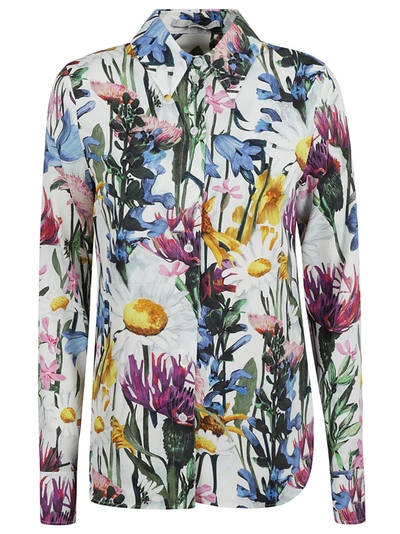 Stella Mccartney Floral Printed Buttoned Shirt In Multicolor