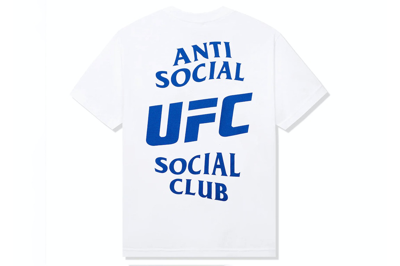 Pre-owned Anti Social Social Club X Ufc Self-titled Tee White