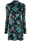 Margherita Maccapani Genie Abstract-print Dress In Black
