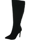 Inc Rajel Womens Faux Suede Wide Calf Knee-high Boots In Black