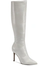 Inc Saveria Womens Rhinestone Tall Over-the-knee Boots In White