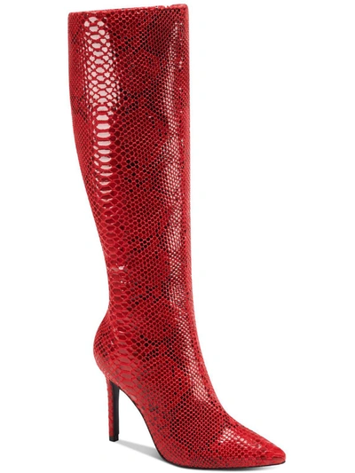 Inc Rajel Womens Tall Knee-high Boots In Red