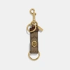 Coach Outlet Trigger Snap Bag Charm In Signature Canvas In Multi
