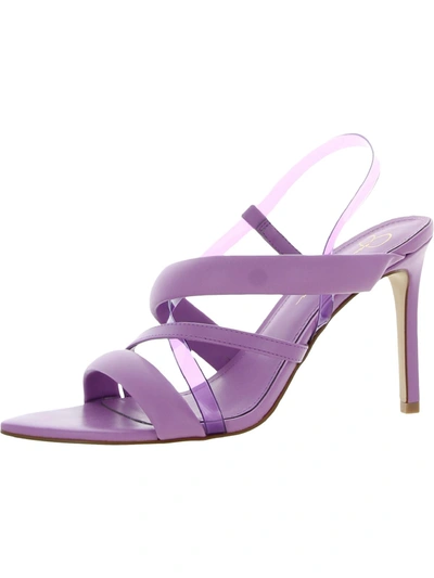 Jessica Simpson Krissta  Womens Faux Leather Pointed Toe Heels In Purple