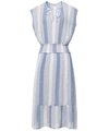 Rails Ashlyn Stripe Smocked Waist Linen Blend Dress In Multi