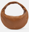 Khaite Olivia Medium Leather Shoulder Bag In Neutrals