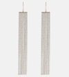 Isabel Marant Cascading Silver Pendant Earrings With Fluid Design In Silver