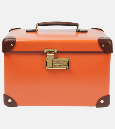 Globe-trotter Centenary Vanity Case In Orange Brown