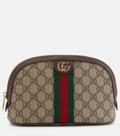 Gucci Ophidia Gg Large Toiletry Bag In B.eb/n.acero/vrv
