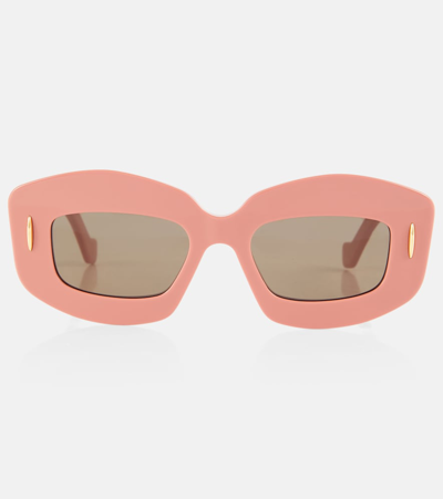 Loewe Screen Rectangular Sunglasses In Pink