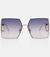 Dior 30montaigne S7u Square Sunglasses, 64mm In Gray/gray Solid