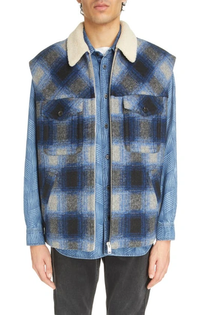 Isabel Marant Kiraneo Shearling Gilet In Multi
