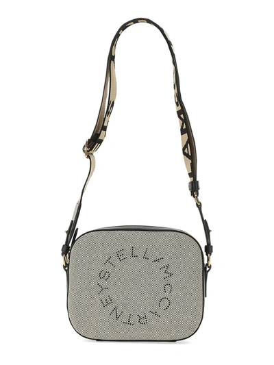 Stella Mccartney Stella Logo Canvas Camera Bag In Black