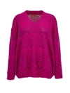 Missoni Zigzag-print V-neck Knit Sweater