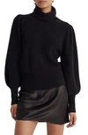 Madewell Winterport Turtleneck Sweater In True Black
