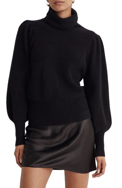 Madewell Winterport Turtleneck Sweater In True Black