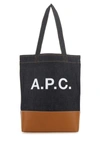 Apc A.p.c. Men Dark Blue Denim Handbag In Blue