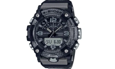 Pre-owned G-shock Casio  Mudmaster Quartz Grey/black Dial 55.4 Mm Men's Watch Ggb100-8a