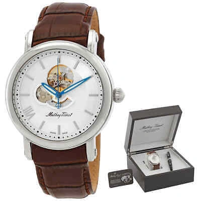 Pre-owned Mathey-tissot Skeleton Automatic White Dial Men's Watch H7053ai