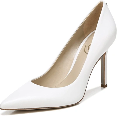Pre-owned Circus Ny Women's Hazel Pump In Bright White Leather