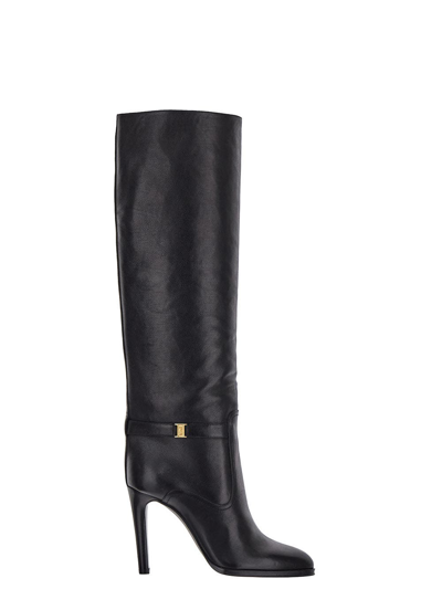 Saint Laurent 110mm Diane Signature Leather Boots In Default Title