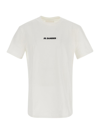 Jil Sander Logo-print Cotton T-shirt In White