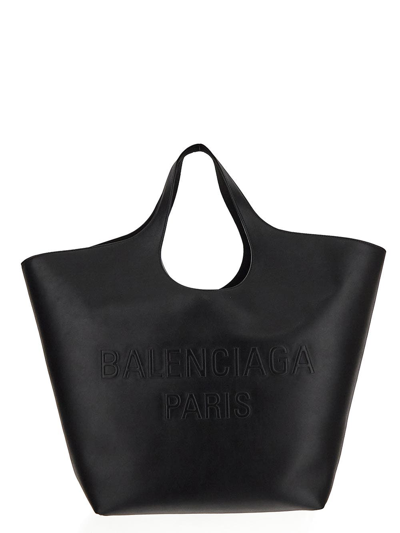 Balenciaga Black Leather Large Mary-kate Shopping Bag