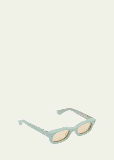 Jacques Marie Mage Rectangle Long Sunglasses In 8h-glacier