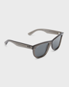 Ray Ban Men's Wayfarer Reverse Acetate Square Sunglasses, 53mm In Dark Grey