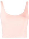 THE UPSIDE TESS LOGO-PRINT SLEEVELESS TOP