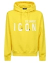 Dsquared2 Icon Cool Hoodie In Giallo