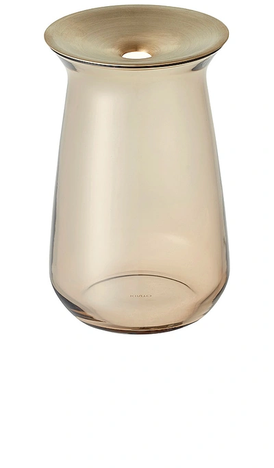 Kinto Luna Vase 80x130mm In Brown