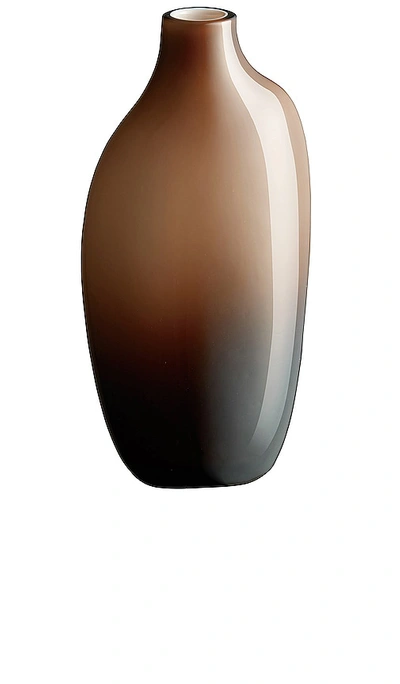 Kinto Sacco Vase Glass 花瓶 – 棕色 In Brown