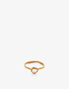 Monica Vinader Siren Small Semiprecious Stone Stacking Ring In Gold