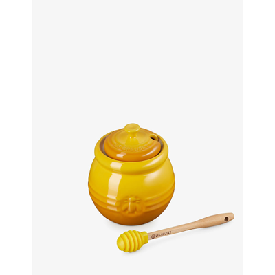 Le Creuset Nectar Stoneware Honey Pot And Dipper 12cm