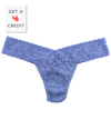 Hanky Panky Thong Womens Ocean Eyes Blue Lace Detail Underwear Buu143 In Blue