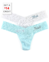 Hanky Panky Bride & Mrs. Original-rise Lace Thong Gift Set