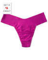 HANKY PANKY BREATHE NATURAL THONG WITH $6 CREDIT