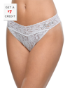 HANKY PANKY BRIDE ORIGINAL THONG WITH $7 CREDIT