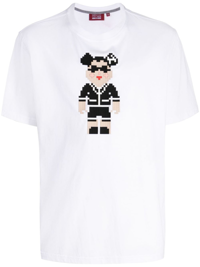Mostly Heard Rarely Seen 8-bit Graphic-print Cotton T-shirt In White