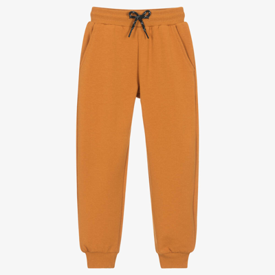 Mayoral Kids' Boys Orange Cotton Joggers