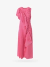 Ulla Johnson Ruffled Midi Dress In Pink