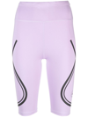 Adidas By Stella Mccartney Truepace High Waist Bike Shorts In Purple
