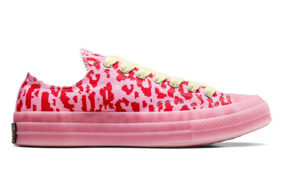 Pre-owned Converse Chuck Taylor All-star 70 Ox Golf Le Fleur Digital Leopard Pink In Pink/red